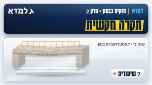 תמונת המוצר: חזקים בבטון - פרק 2 - תקרה מקשית [7 שיעורים]