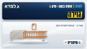 תמונת המוצר: חזקים בבטון - פרק 5 - גזירה [5 שיעורים]